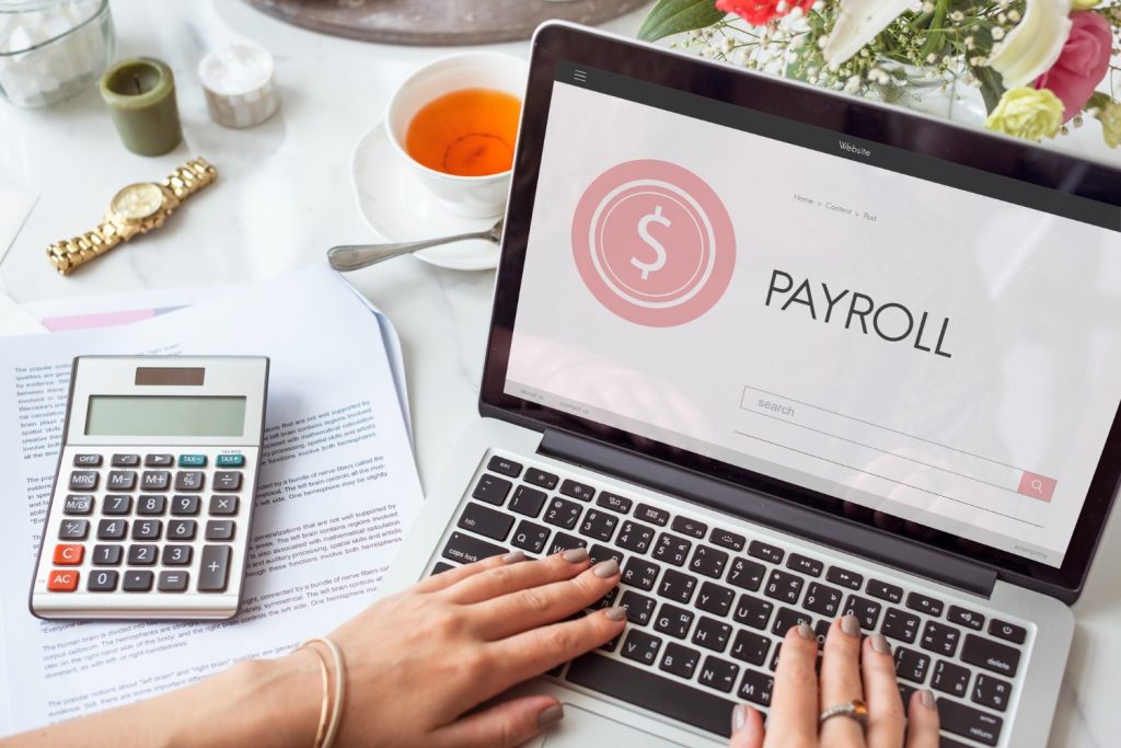 payroll bookkeeping finance concept